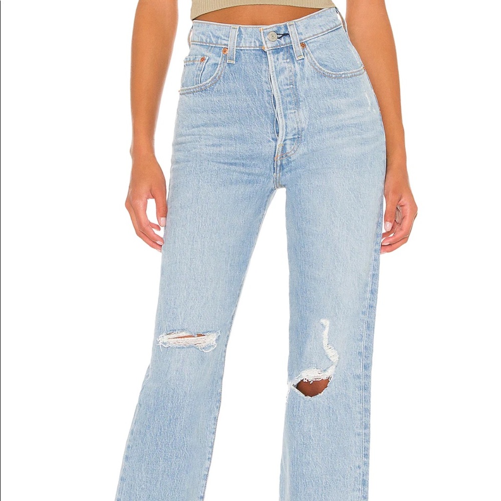 Ribcage straight denim size 26